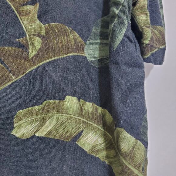 Topman | Palm Print Short Sleeve Soft Button Front Shirt - Picture 6 of 13